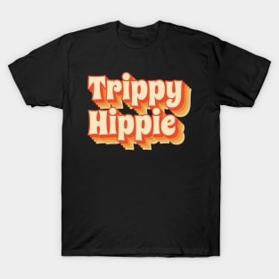 Trippy Hippie - Cool funny retro style T-Shirt